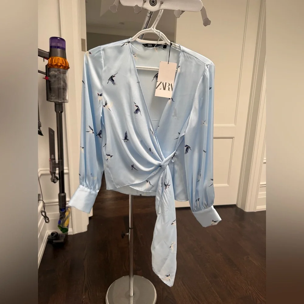Zara Satin Effect Blouse - Picture 2 of 7